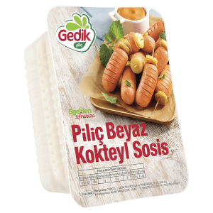 piliç beyaz kokteyl sosis